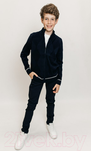 Изображение товара Кофта детская Isee JS-009 (р-р 38/158-164, темно-синий)