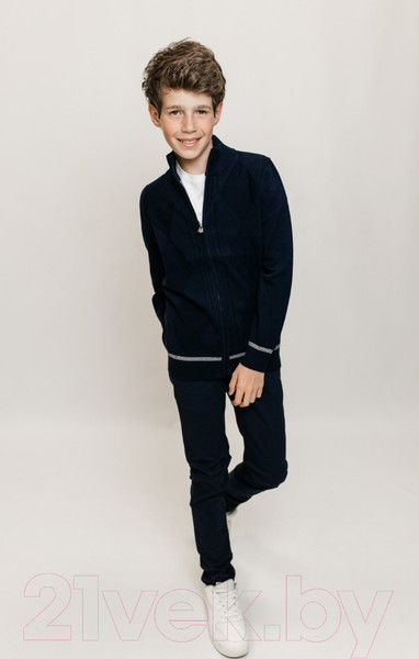 Изображение товара Кофта детская Isee JS-009 (р-р 38/158-164, темно-синий)