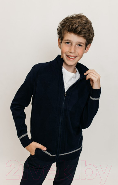 Изображение товара Кофта детская Isee JS-009 (р-р 38/158-164, темно-синий)