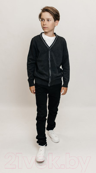 Изображение товара Кардиган детский Isee JS-008 (р-р 40/164-170, темно-серый)