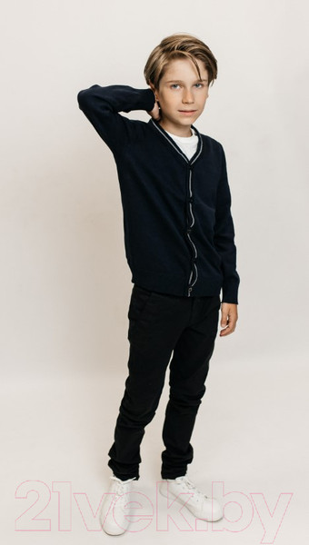 Изображение товара Кардиган детский Isee JS-008 (р-р 42/170-176, темно-синий)