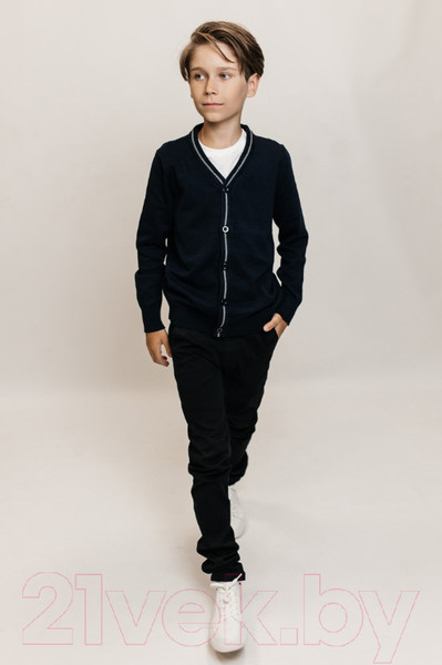 Изображение товара Кардиган детский Isee JS-008 (р-р 42/170-176, темно-синий)