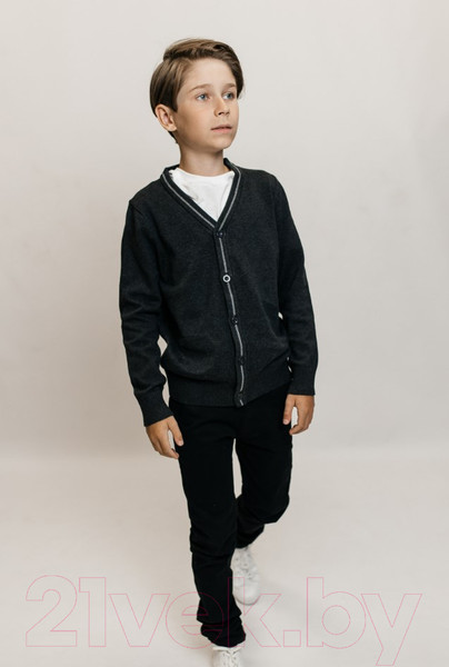 Изображение товара Кардиган детский Isee JS-008 (р-р 42/170-176, темно-серый)