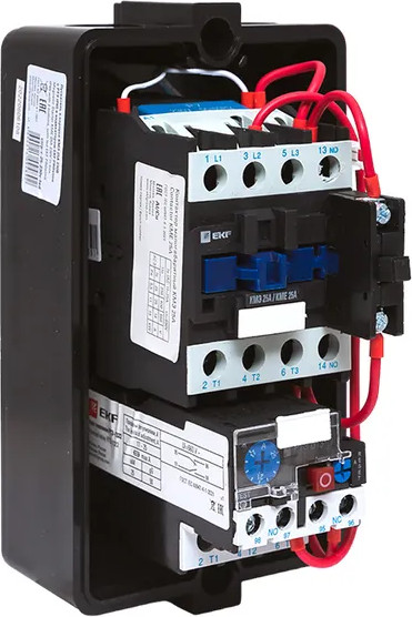 Изображение товара Пускатель магнитный EKF КМЭ 25А / ctrp-r-25-230v-led