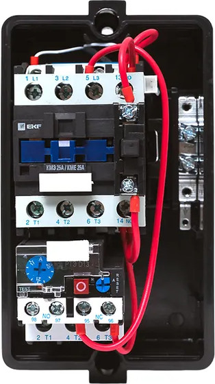 Изображение товара Пускатель магнитный EKF КМЭ 25А / ctrp-r-25-230v-led