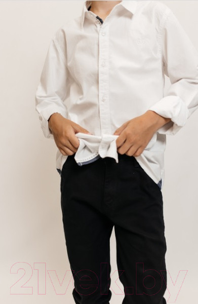 Изображение товара Рубашка детская Isee UN-71849B (р-р 30/110-116, белый)