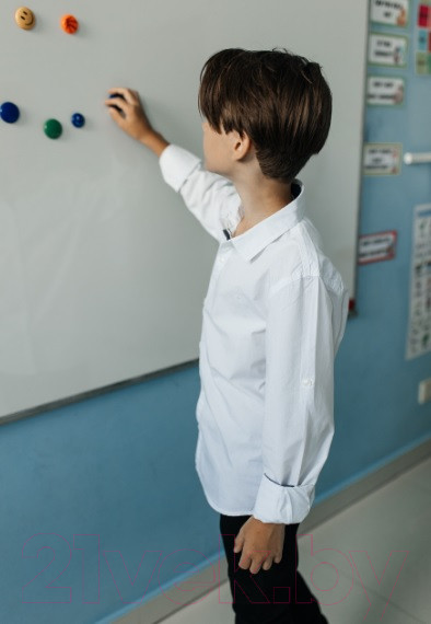 Изображение товара Рубашка детская Isee UN-71849B (р-р 32/122-128, белый)