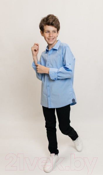 Изображение товара Рубашка детская Isee UN-71849B (р-р 36/146-152, цвет голубой)