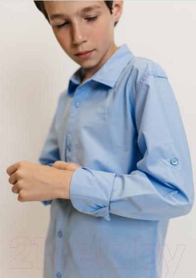 Изображение товара Рубашка детская Isee UN-71849B (р-р 36/146-152, цвет голубой)