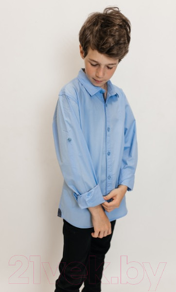 Изображение товара Рубашка детская Isee UN-71849B (р-р 40/164-170, голубой)
