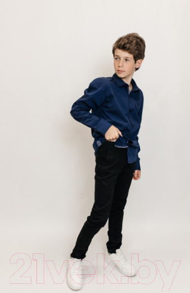 Изображение товара Рубашка детская Isee UN-71849B (р-р 40/164-170, темно-синий)