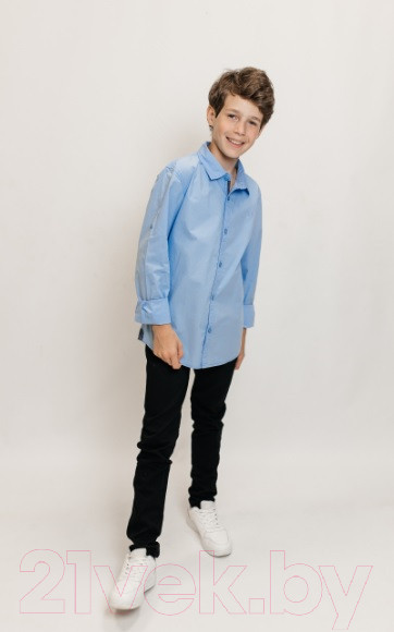 Изображение товара Рубашка детская Isee UN-71849B (р-р 42/170-176, голубой)
