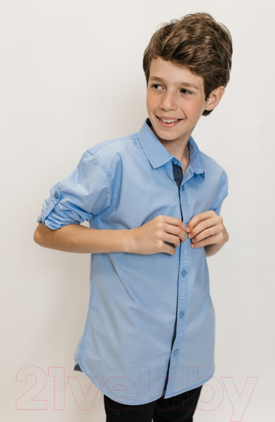 Изображение товара Рубашка детская Isee UN-71850B (р-р 42/ 170-176, голубой)