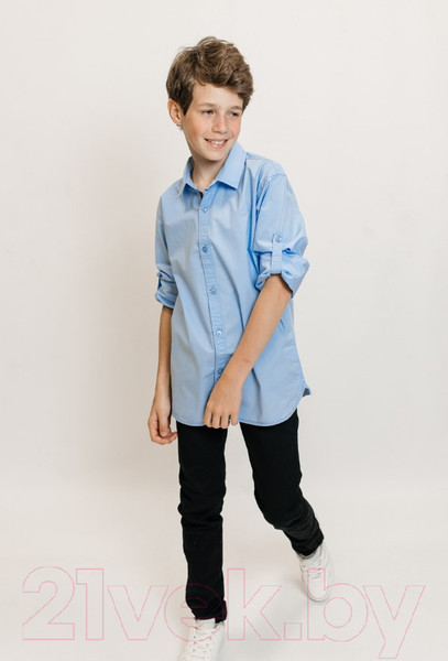 Изображение товара Рубашка детская Isee UN-71850B (р-р 40/164-170, голубой)