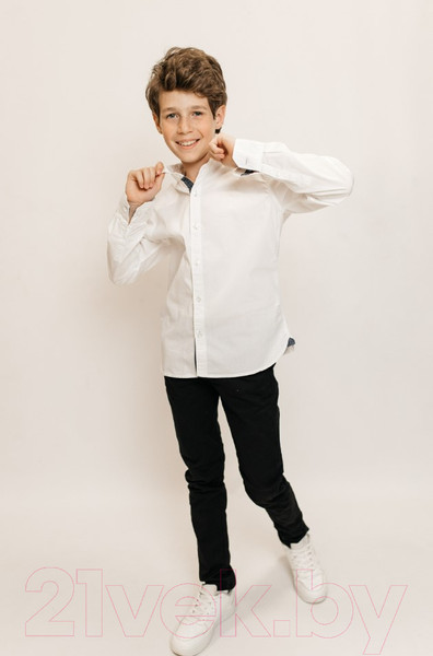 Изображение товара Рубашка детская Isee UN-71850B (р-р 38/158-164, белый)