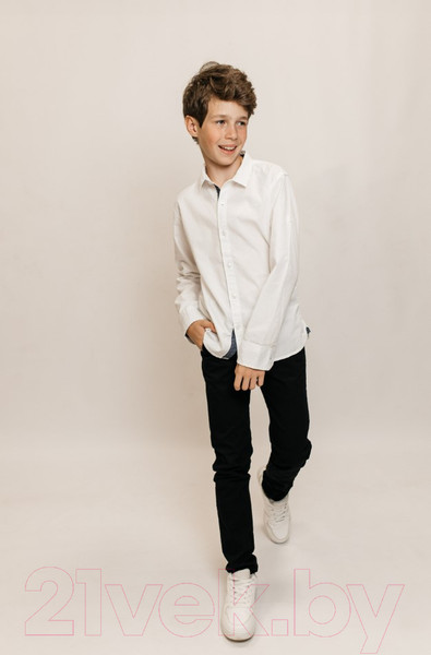 Изображение товара Рубашка детская Isee UN-71850B (р-р 38/158-164, белый)