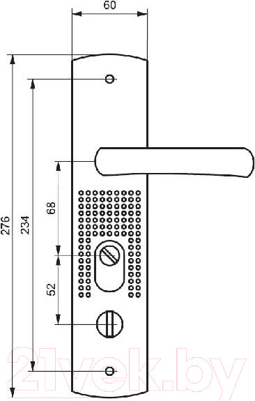 Изображение товара Ручка дверная VELA 132 (левая)