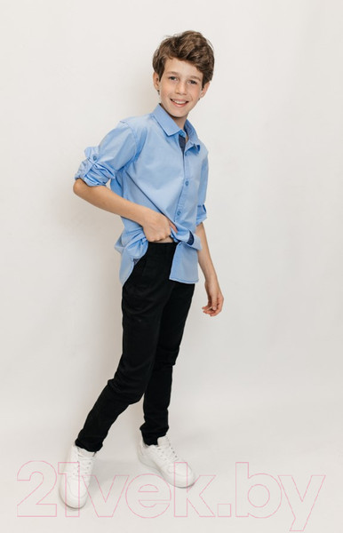 Изображение товара Рубашка детская Isee UN-71850B (р-р 30/110-116, голубой)