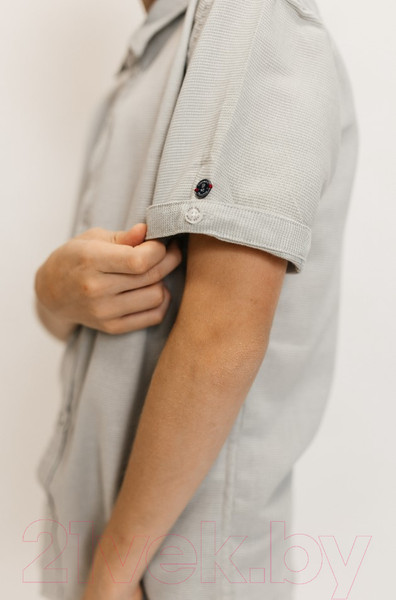 Изображение товара Рубашка детская Isee UN-72450B (р-р 38/158-164, серый)