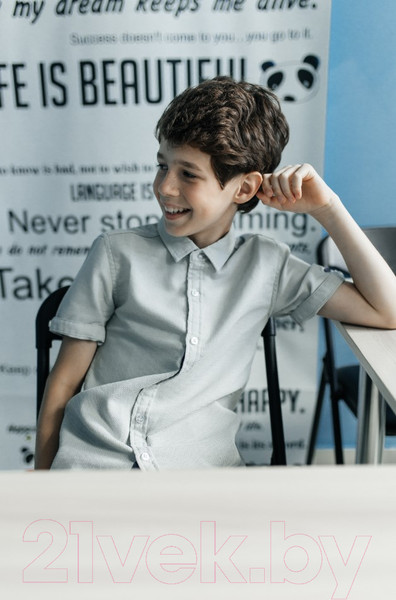 Изображение товара Рубашка детская Isee UN-72450B (р-р 38/158-164, серый)