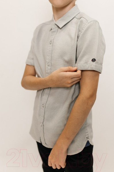 Изображение товара Рубашка детская Isee UN-72450B (р-р 36/146-152, серый)