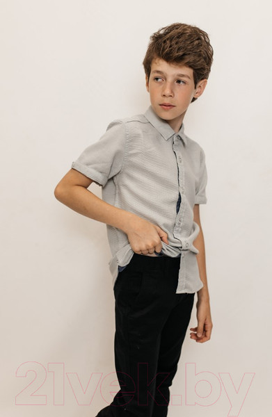 Изображение товара Рубашка детская Isee UN-72450B (р-р 36/146-152, серый)