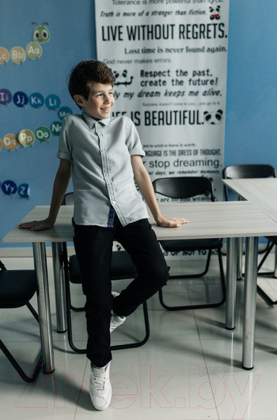 Изображение товара Рубашка детская Isee UN-72450B (р-р 36/146-152, серый)