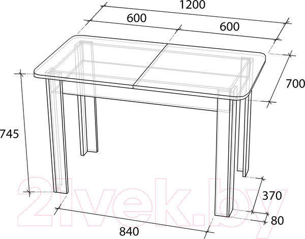 Изображение товара Обеденный стол Артём-Мебель СН-130.01 (дуб экспрессив песочный)
