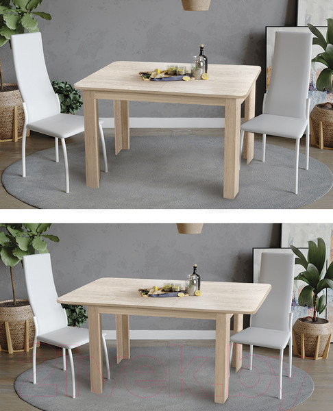 Изображение товара Обеденный стол Артём-Мебель СН-130.01 (дуб экспрессив песочный)