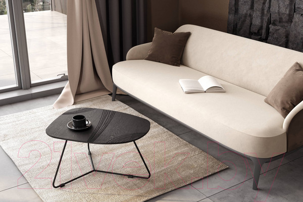 Изображение товара Журнальный столик Sheffilton SHT-CT52-2 (сонора/черный муар)