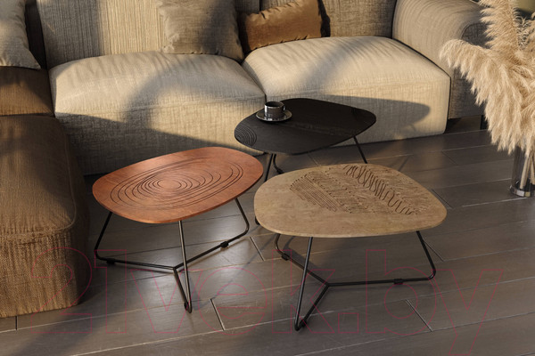 Изображение товара Журнальный столик Sheffilton SHT-CT52-2 (сонора/черный муар)