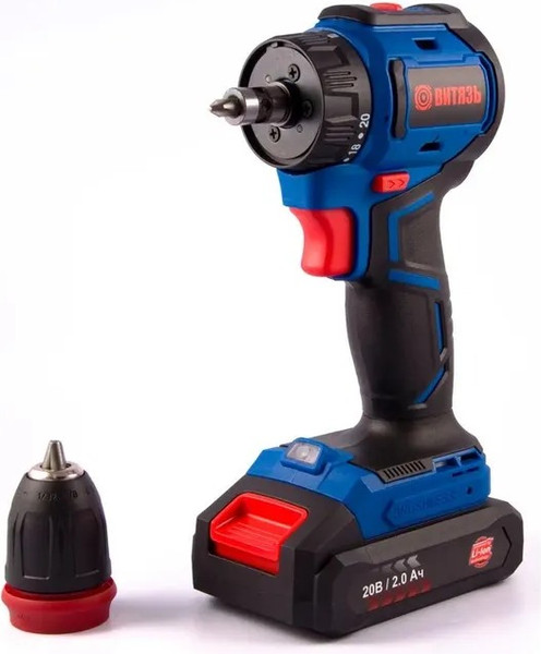 Изображение товара Аккумуляторная дрель-шуруповерт ВИТЯЗЬ ДА-520-10БСП