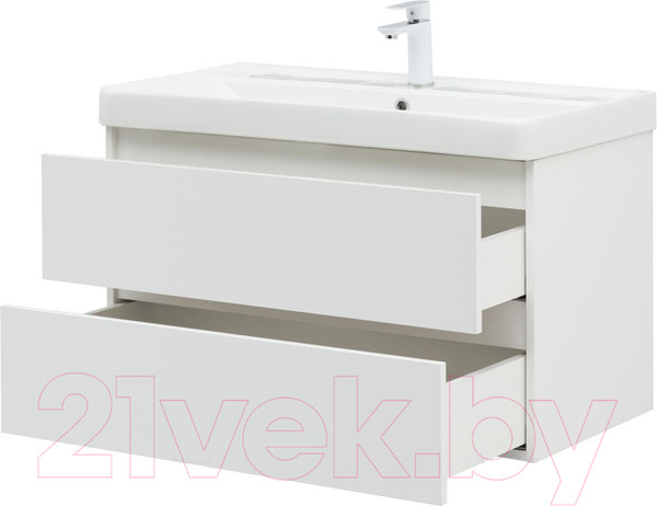 Изображение товара Тумба под умывальник Aquanet Вега 90 / 316683 (белый глянец)