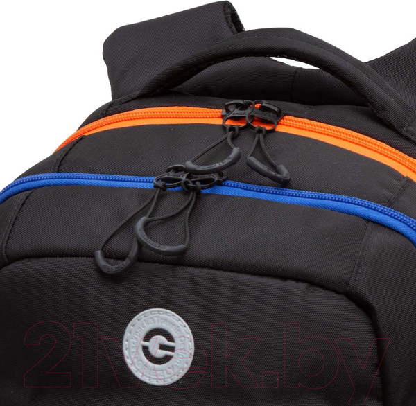Изображение товара Школьный рюкзак Grizzly RB-456-4 (черный/оранжевый)