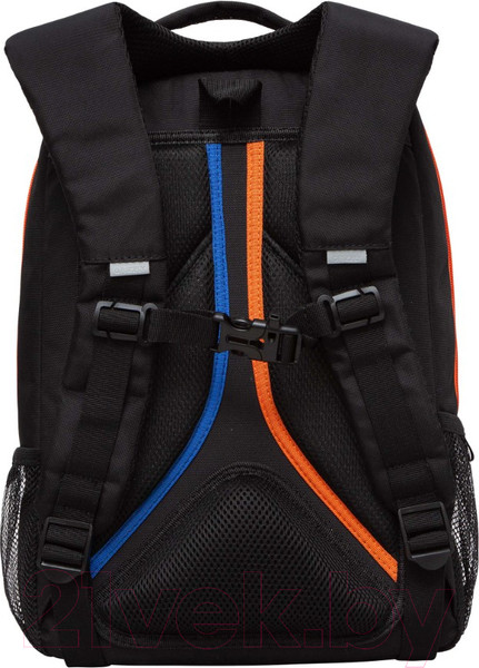 Изображение товара Школьный рюкзак Grizzly RB-456-4 (черный/оранжевый)