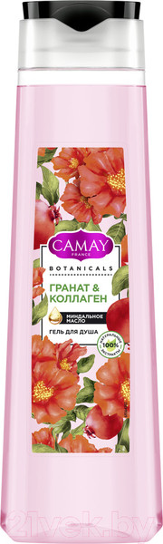Изображение товара Гель для душа Camay Botanicals Цветы граната (400мл)