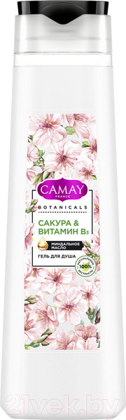 Изображение товара Гель для душа Camay Botanicals Японская сакура (400мл)