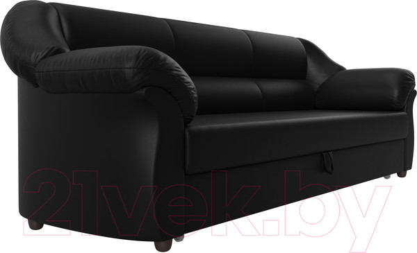 Изображение товара Диван Лига Диванов Карнелла / 29488 (экокожа черный)