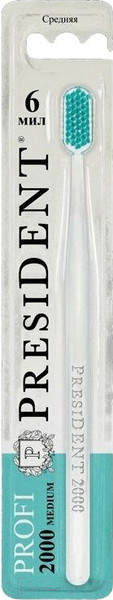 Изображение товара Зубная щетка PresiDent Profi 2000 727 (белый)