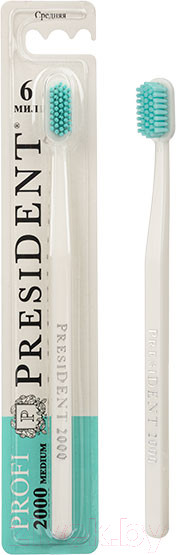 Изображение товара Зубная щетка PresiDent Profi 2000 727 (белый)