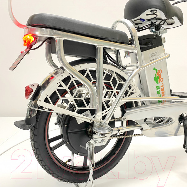 Изображение товара Электровелосипед Green Camel Транк 18 V8 R18 250W 60V 10Ah гидравлика (серебристый)