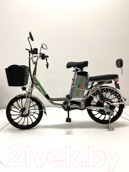 Изображение товара Электровелосипед Green Camel Транк 20 V8 PRO 60V 2х подвес (серебристый)