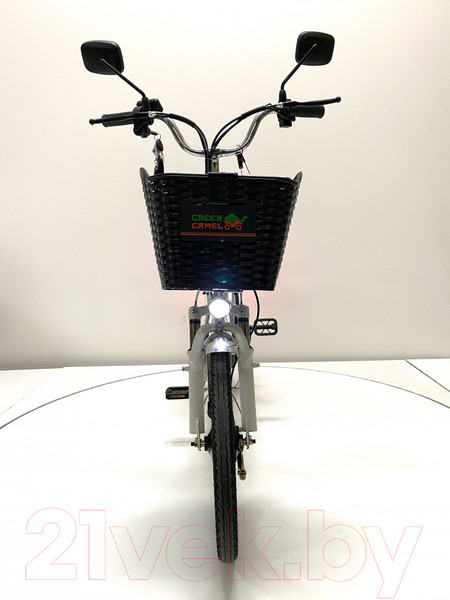 Изображение товара Электровелосипед Green Camel Транк 20 V8 250W 60V 10Ah редуктор (серебристый)
