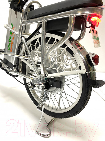 Изображение товара Электровелосипед Green Camel Транк 20 V8 250W 60V 10Ah редуктор (серебристый)