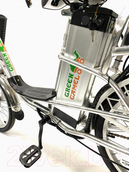 Изображение товара Электровелосипед Green Camel Транк 20 V8 250W 60V 10Ah редуктор (серебристый)