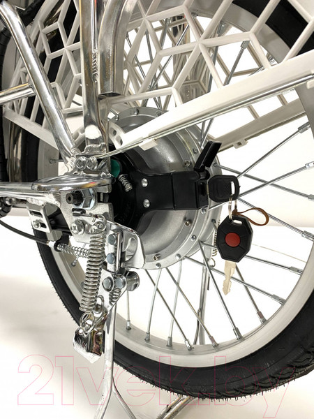 Изображение товара Электровелосипед Green Camel Транк 20 V8 250W 60V 10Ah редуктор (серебристый)
