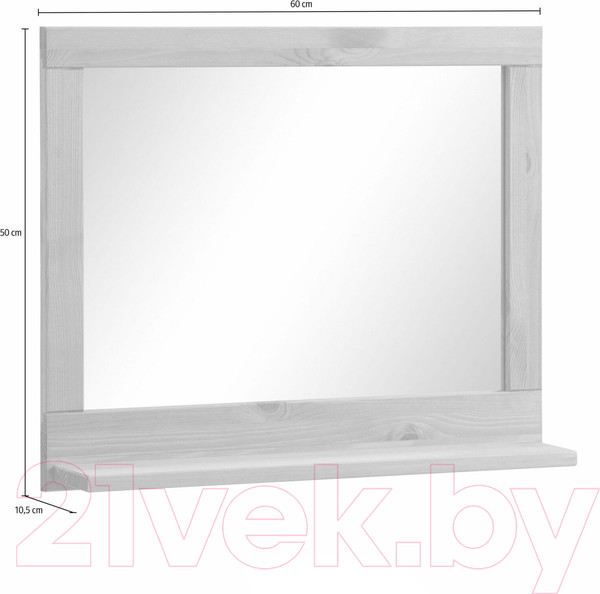 Изображение товара Зеркало Dipriz Джосси Д.7155-14.01 (белый воск)