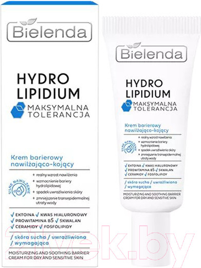 Изображение товара Крем для лица Bielenda Hydrolipidum Maximum Tolerance Увлажняющий и успокаивающий (50мл)