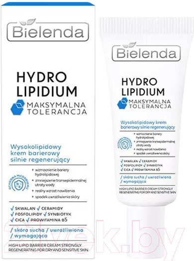Изображение товара Крем для лица Bielenda Hydrolipidum Maximum Tolerance Высоколипидный (50мл)