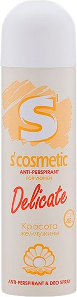 Изображение товара Дезодорант-спрей S'cosmetic Delicate (145мл)